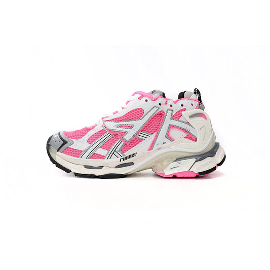 Balenciaga Runner White Fluo Pink Powder 677402 W3RBN 9155